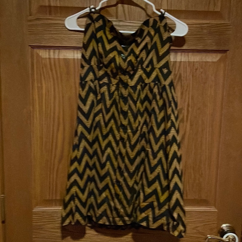 Criss Cross Casual Strapless Dress